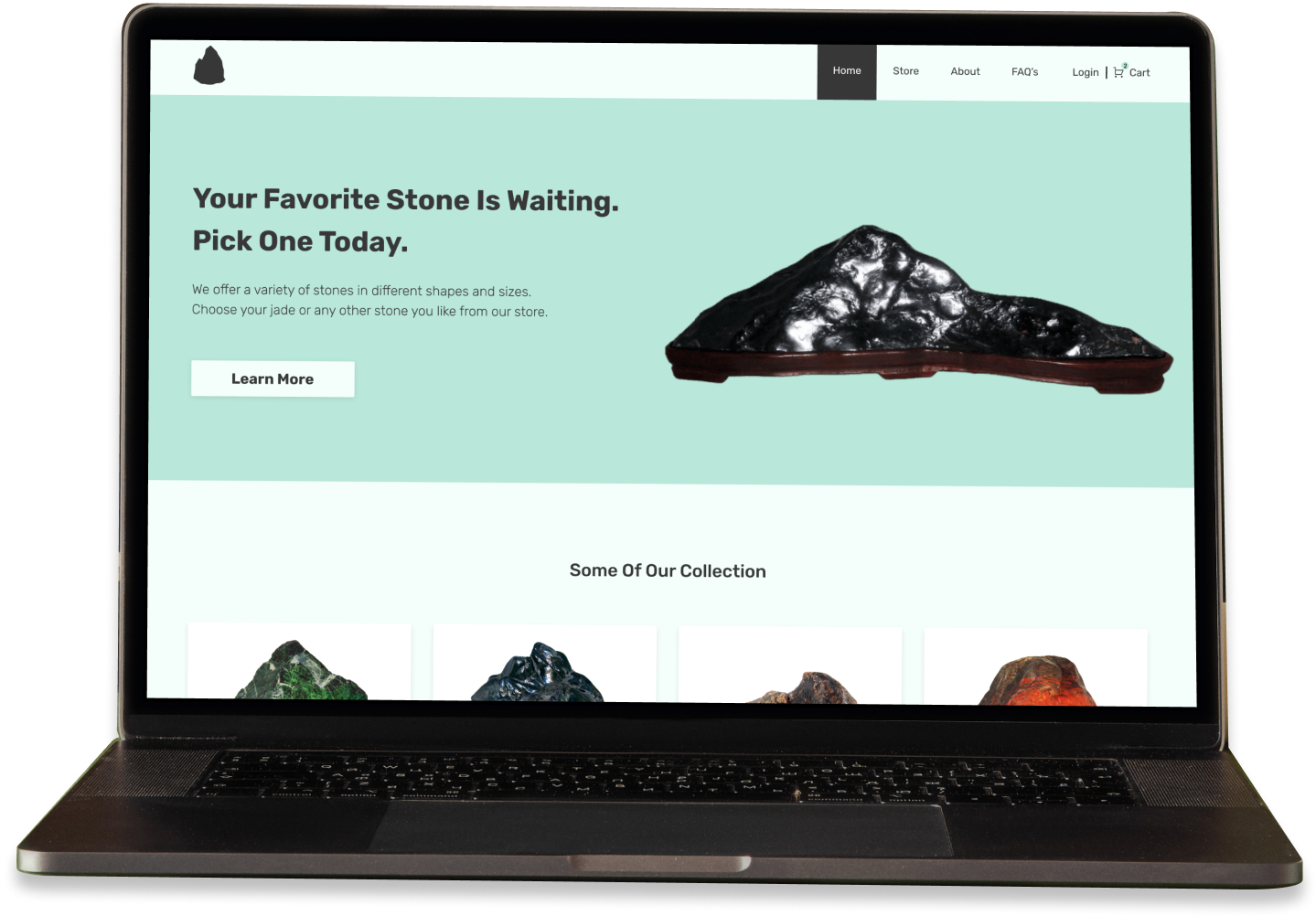 Laptop on bones website