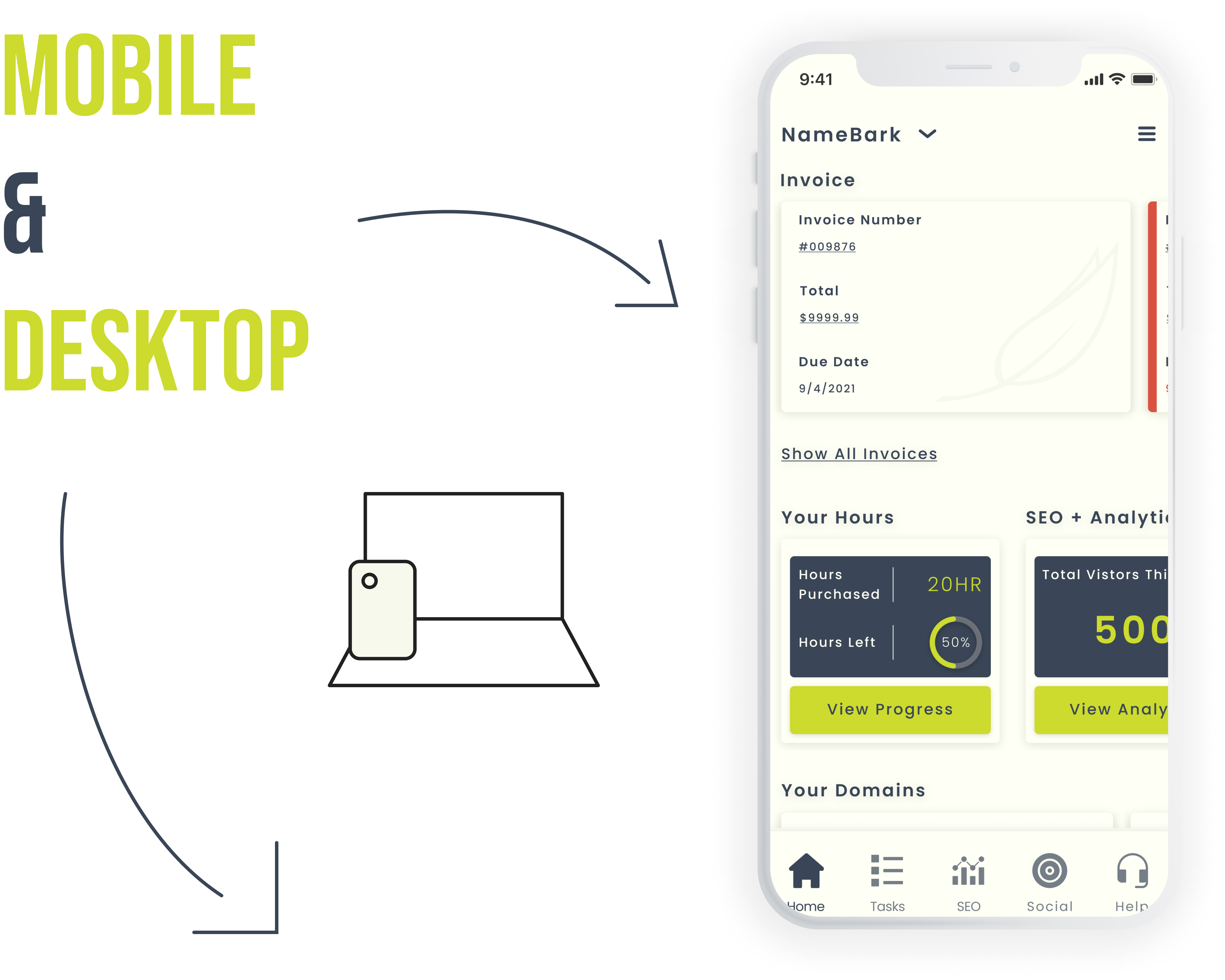 Mobile and Desktop preview